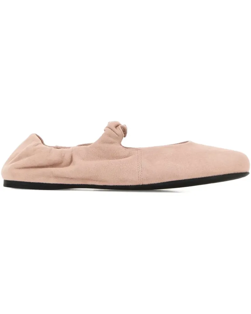 Miu Miu suede Mary Jane ballet flats - Rosa Rosa