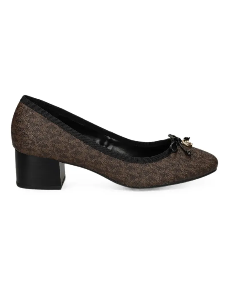 Michael Kors Pumps mit Logo-Print - Braun Braun