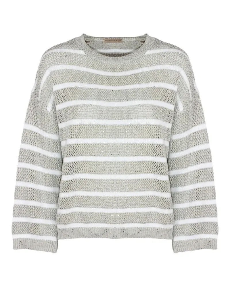 Purotatto striped sweater - Nude Nude