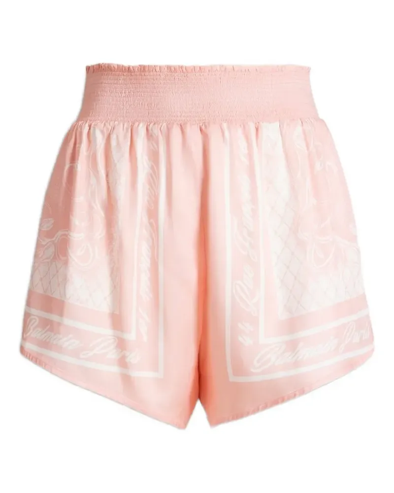 Balmain Pyjama-Shorts mit Print - Rosa Rosa