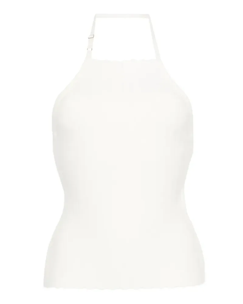 Jacquemus The Tablier Neckholder-Top - Weiß Weiß