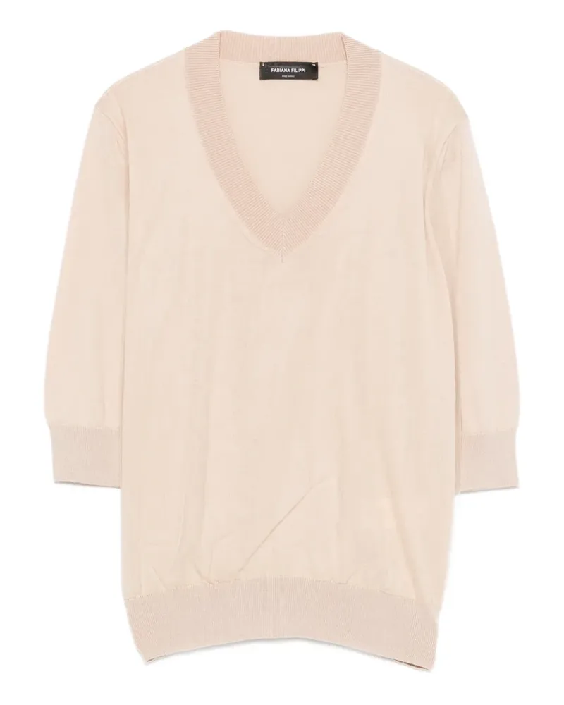 Fabiana Filippi V-neck sweater - Nude Nude