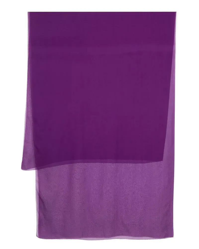Max Mara Schal mit gesäumten Kanten - Violett Violett