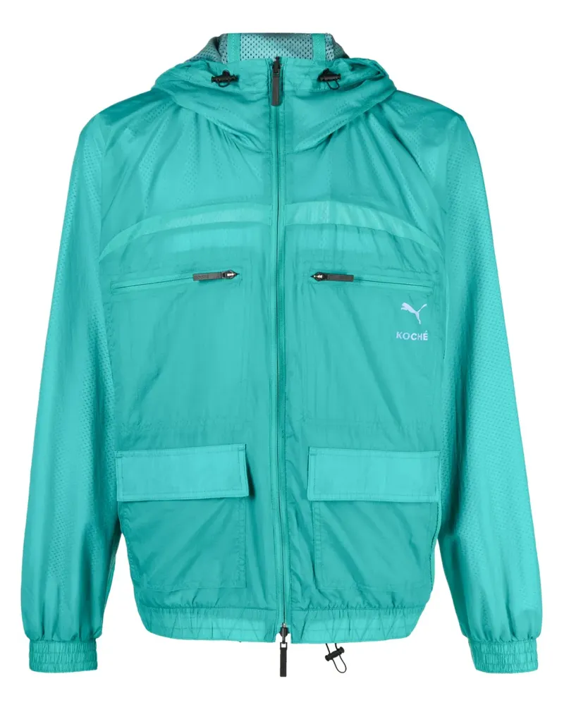 Puma Wendbare Jacke aus Mesh - Grün Grün