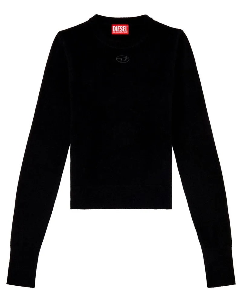 Diesel M-Areesa Pullover mit Logo Schwarz