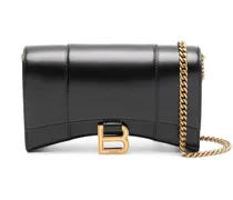 Hourglass Portemonnaie mit Kettenriemen - Schwarz