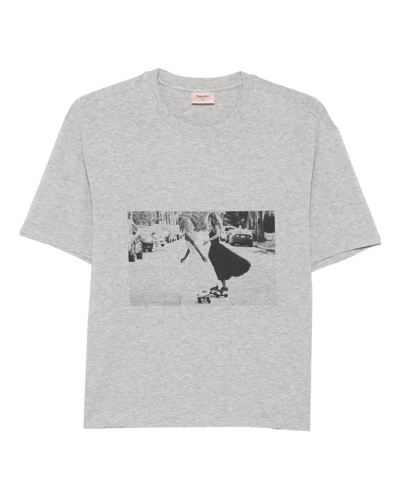 Repetto T-Shirt mit grafischem Print - Grau Grau