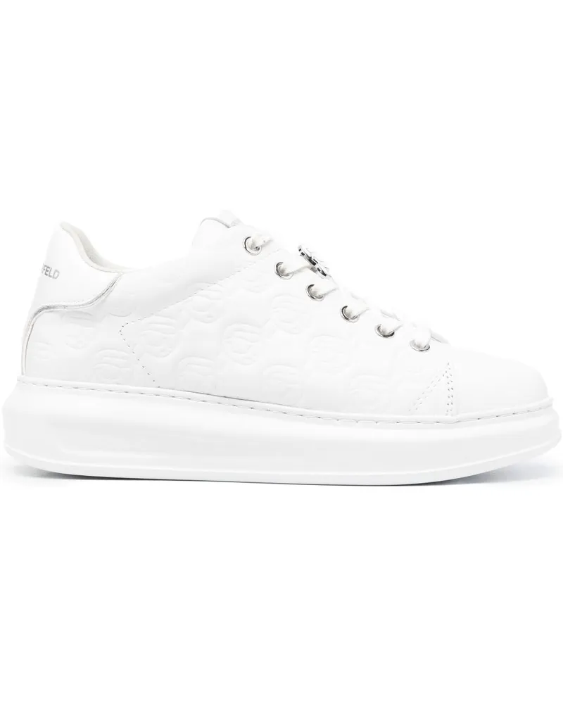 Karl Lagerfeld Sneakers mit Monogramm-Prägung - Weiß Weiß