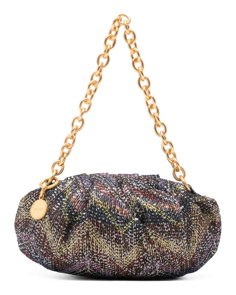 Missoni zigzag-pattern shoulder bag - Schwarz Schwarz