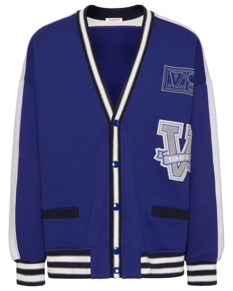 Valentino Garavani Cardigan mit V-Ausschnitt - Blau Blau