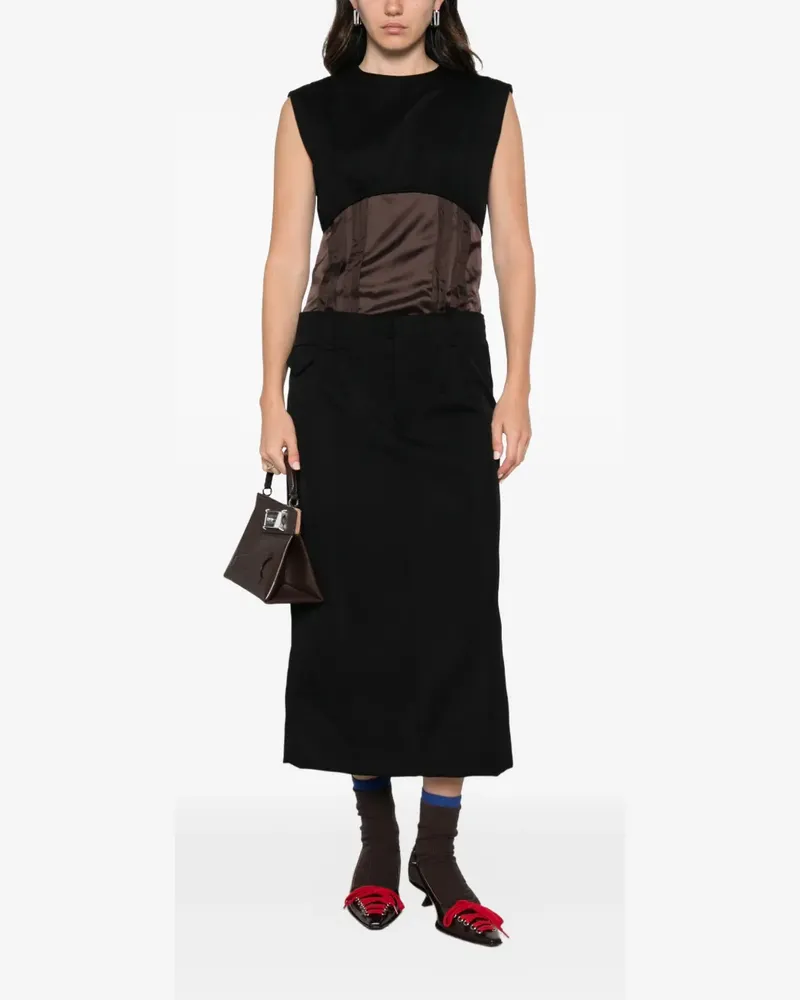 Marni Kleid mit Cut-Out - Schwarz Schwarz