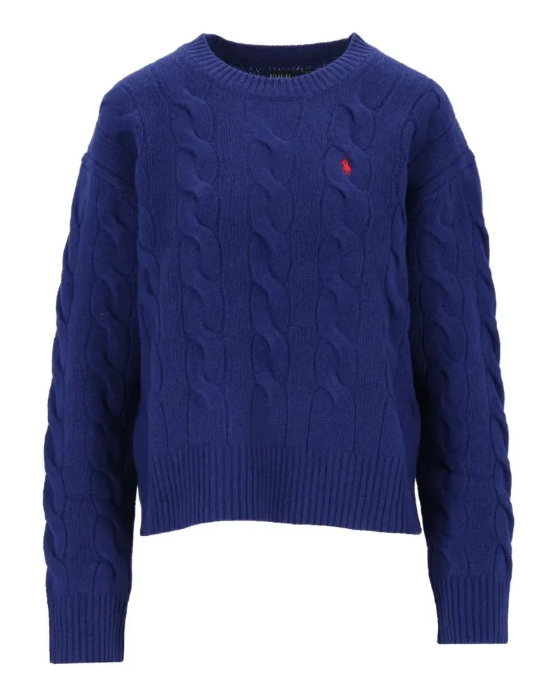 Ralph Lauren Pullover mit Zopfmuster - Blau Blau