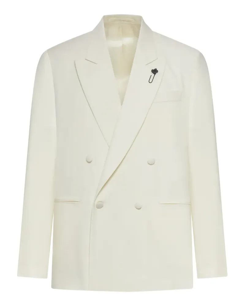 LARDINI double-breasted blazer - Nude Nude