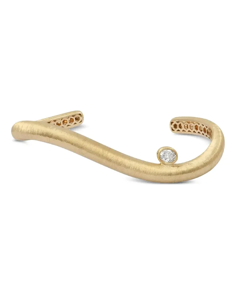 Rainbow K Ovales Illusion Armband mit Diamant - Gold Gold