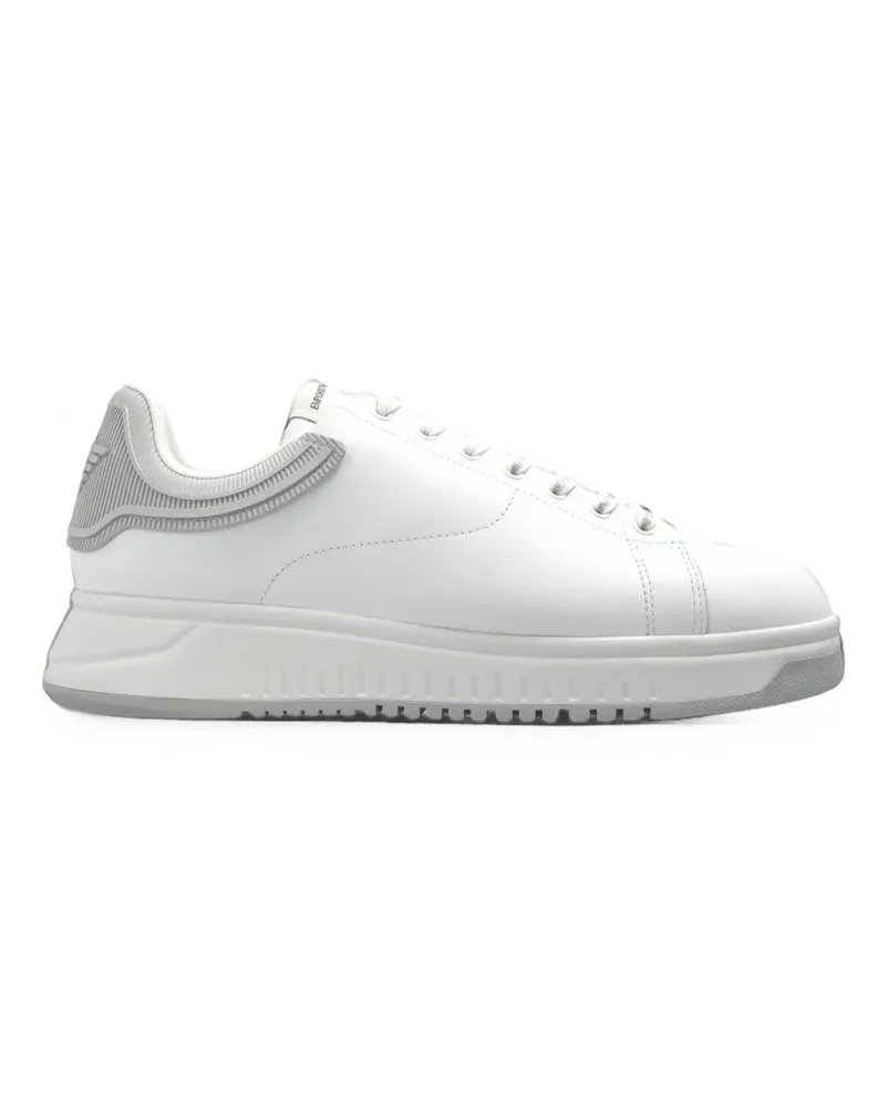 Emporio Armani Sneakers mit Logo-Patch - Weiß Weiß