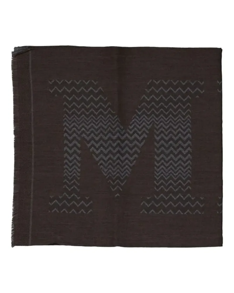 Missoni logo-intarsia scarf - Braun Braun