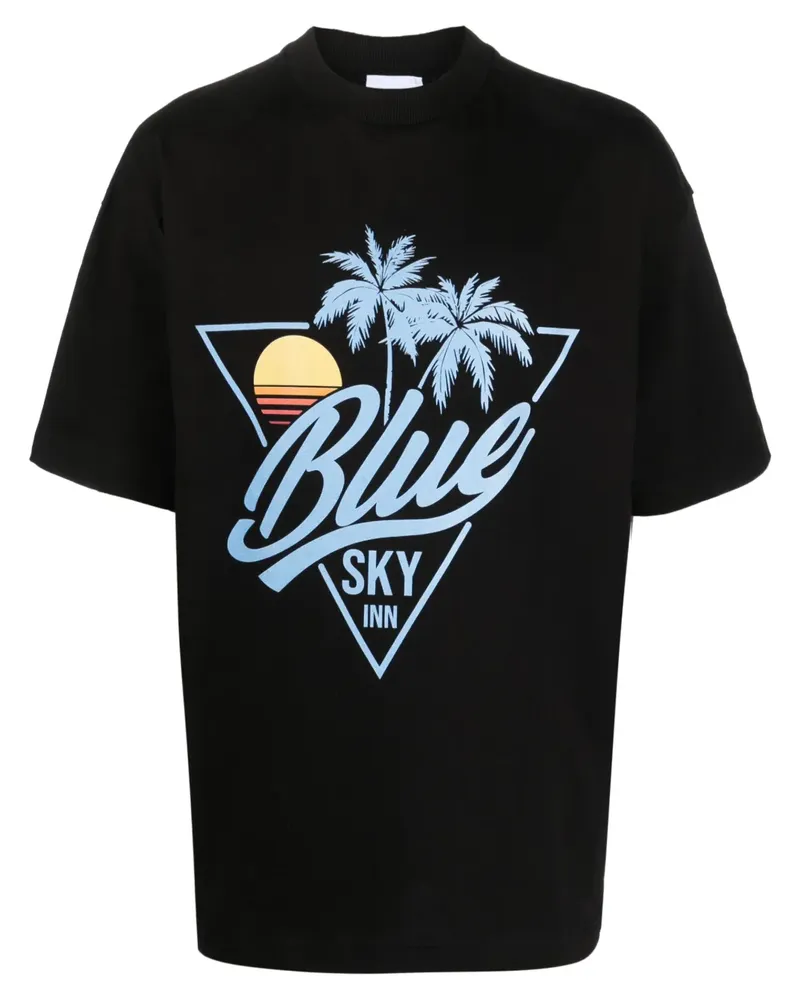Blue Sky Inn T-Shirt mit Logo-Print - Schwarz Schwarz