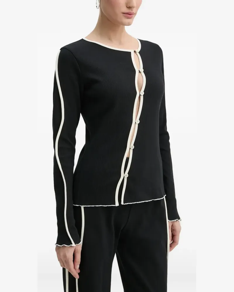 Résumé button-up cardigan - Schwarz Schwarz