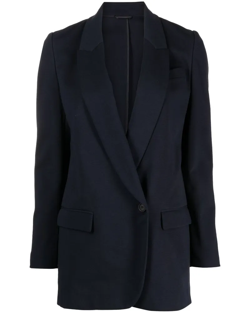 Brunello Cucinelli Einreihiger Blazer - Blau Blau