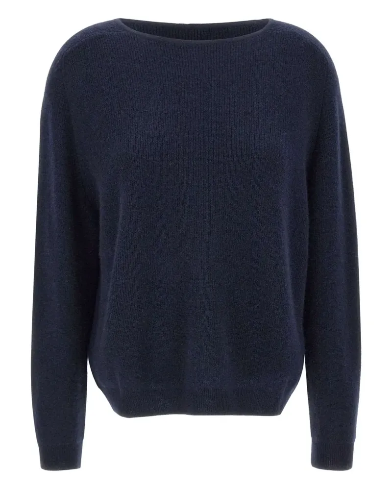 hemisphere boat-neck cashmere sweater - Blau Blau