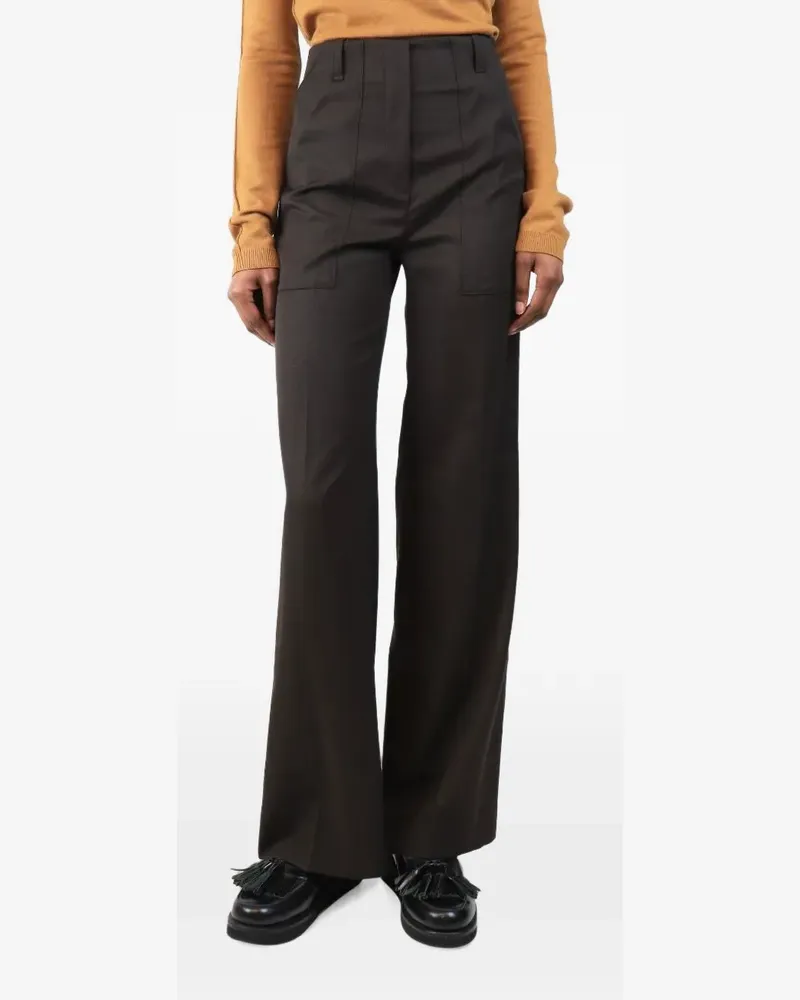 Twenty8Twelve Ruth wool trousers - Braun Braun