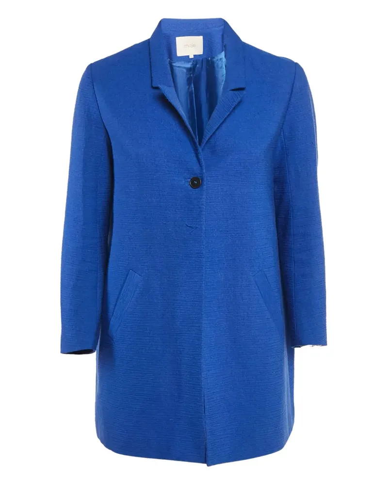 Maje 2024 einreihiger Mantel - Blau Blau