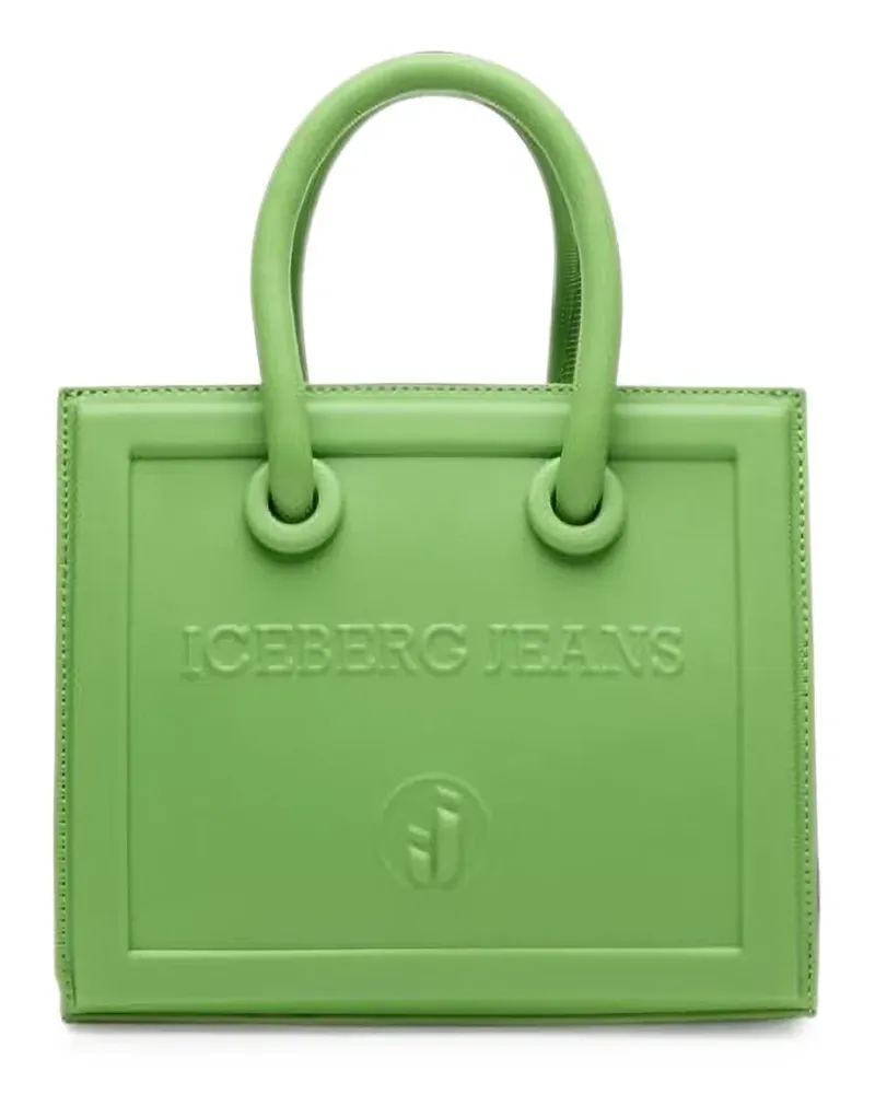 Iceberg logo-embossed bucket bag - Grün Grün