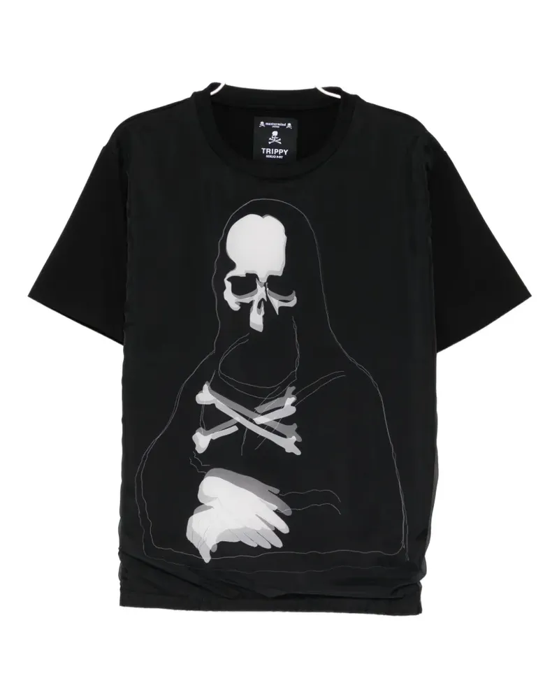 Mastermind Japan Trippy Mikio Art x  Monaliza T-shirt - Schwarz Schwarz