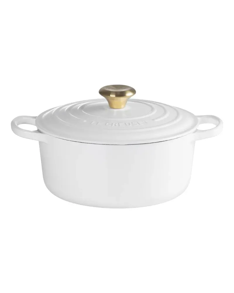 Le Creuset Cocotte aus Gusseisen 24cm - Weiß Weiß