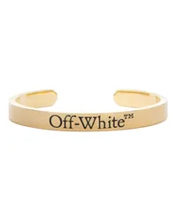 OFF-WHITE Armspange mit Logo-Gravur Gold