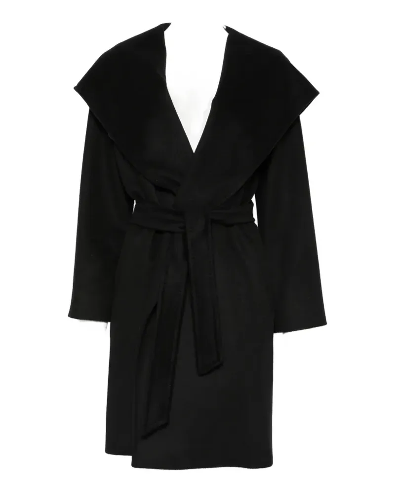 Max Mara hooded belted coat - Schwarz Schwarz