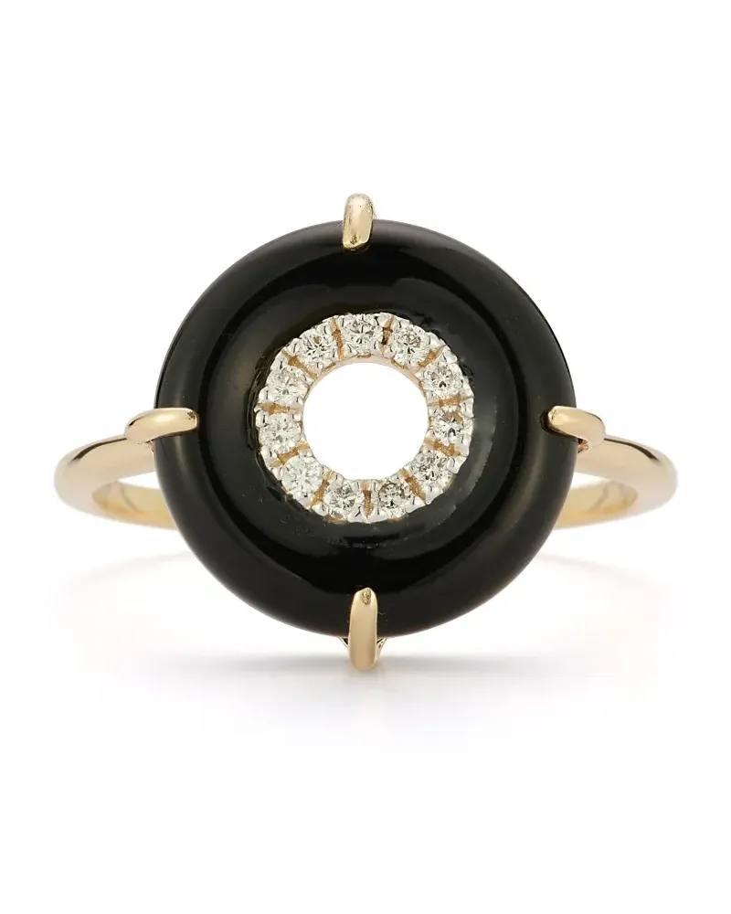 MATEO Diamond Donut Ring - Gold Gold