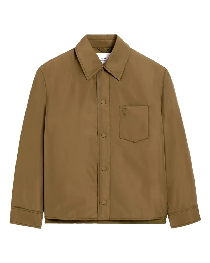 AMI Paris Wattierte Taffetas Ami de Coeur Jacke - 298 BRONZE 298