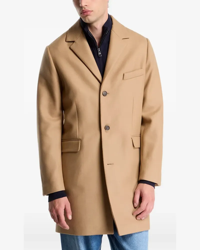 Gant single-breasted notched-lapels coat - Nude Nude