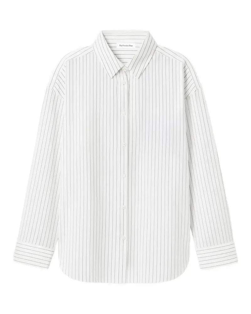 FRANKIE Shop Oana pinstripe-pattern shirt - Weiß Weiß