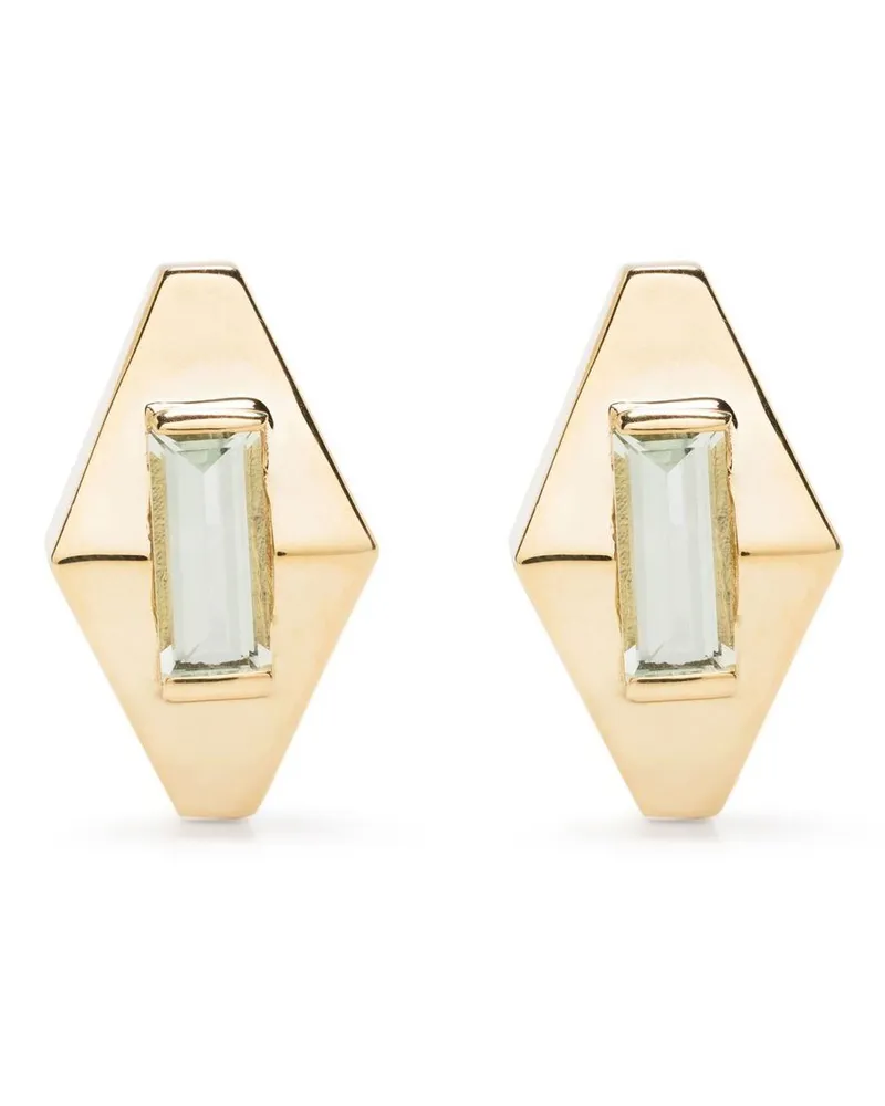 Aliita 9kt Deco Rombo Gelbgoldohrringe Gold