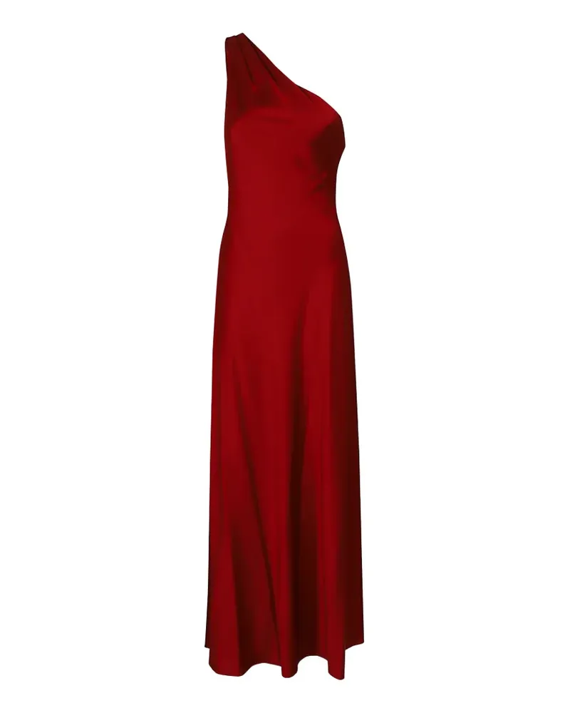 Ralph Lauren one-shoulder satin-finish maxi dress - Rot Rot