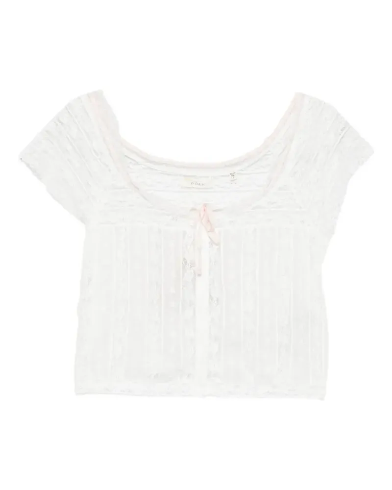 DÔEN Greta lace-trim top - Weiß Weiß