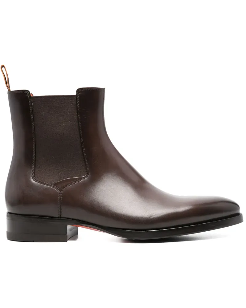 Santoni Klassische Chelsea-Boots - Braun Braun