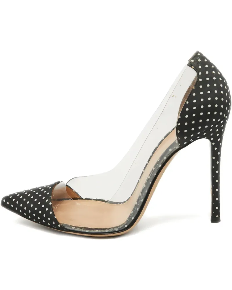 Gianvito Rossi Pre-owned Pumps mit Polka Dots 120mm - Schwarz Schwarz