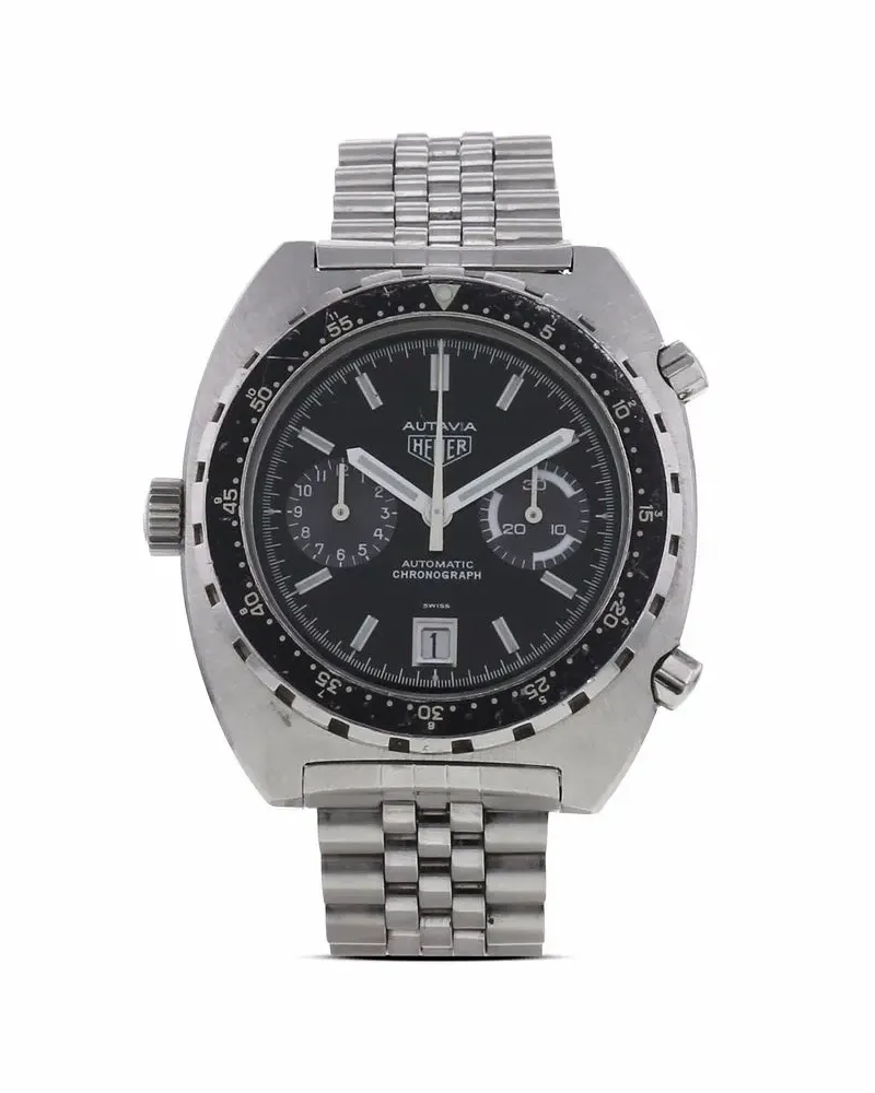 TAG Heuer 1980 pre-owned Autavia 41,5mm - Schwarz Schwarz
