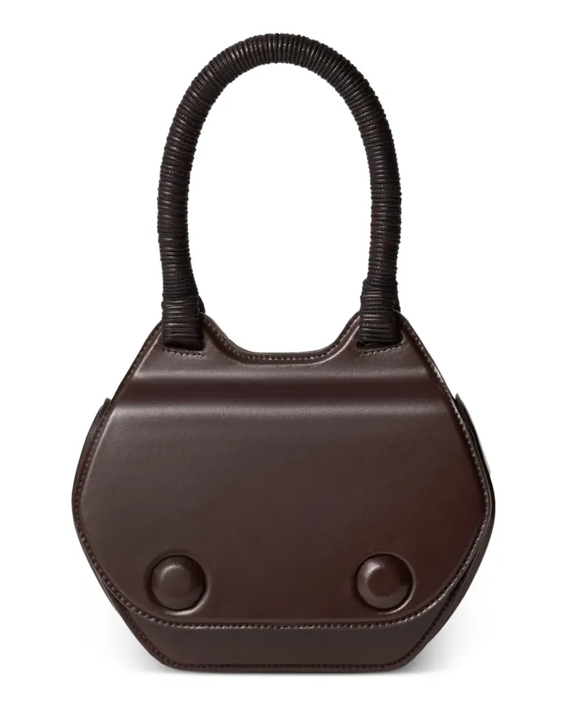 Christophe Lemaire Tote Bag mit Flechtriemen - Braun Braun