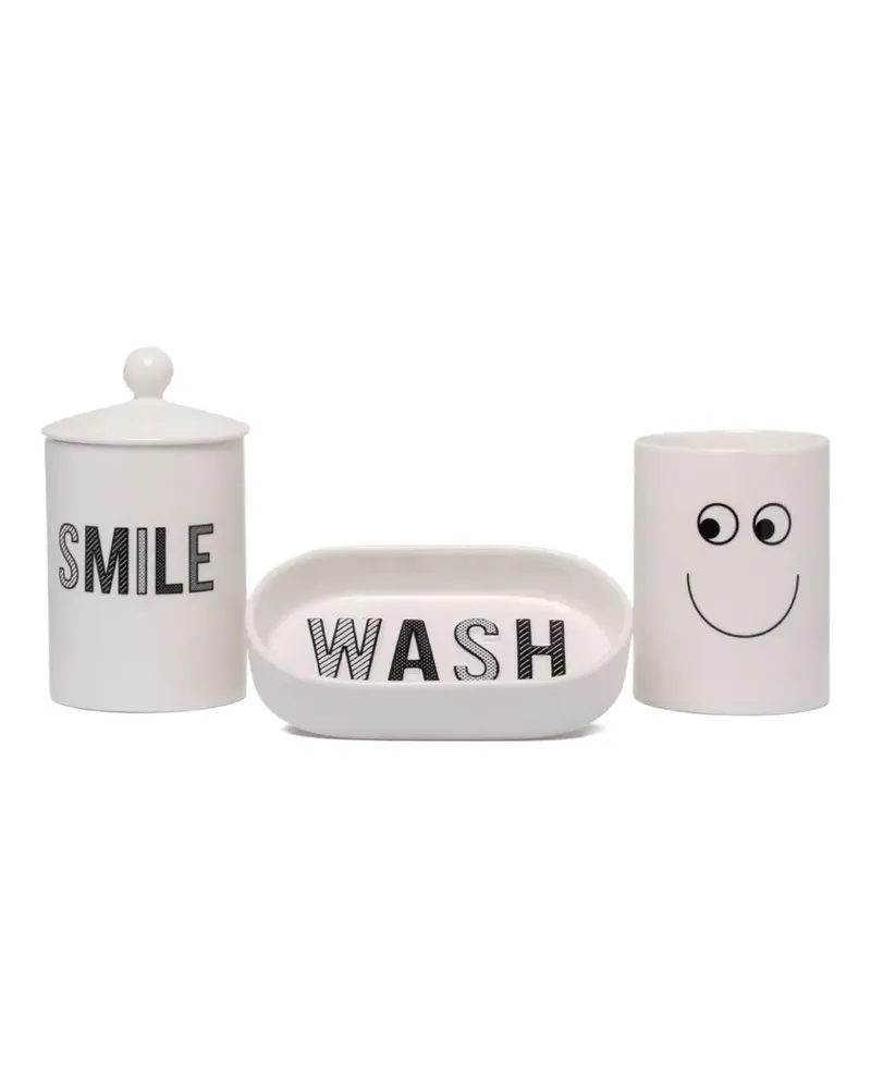 Anya Hindmarch Eyes Badezimmerset - Weiß Weiß