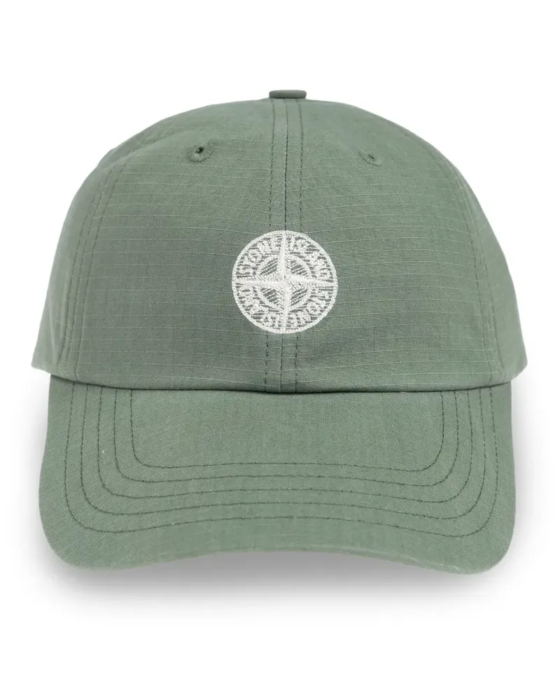 Stone Island Baseballkappe mit Kompass-Motiv - Grün Grün