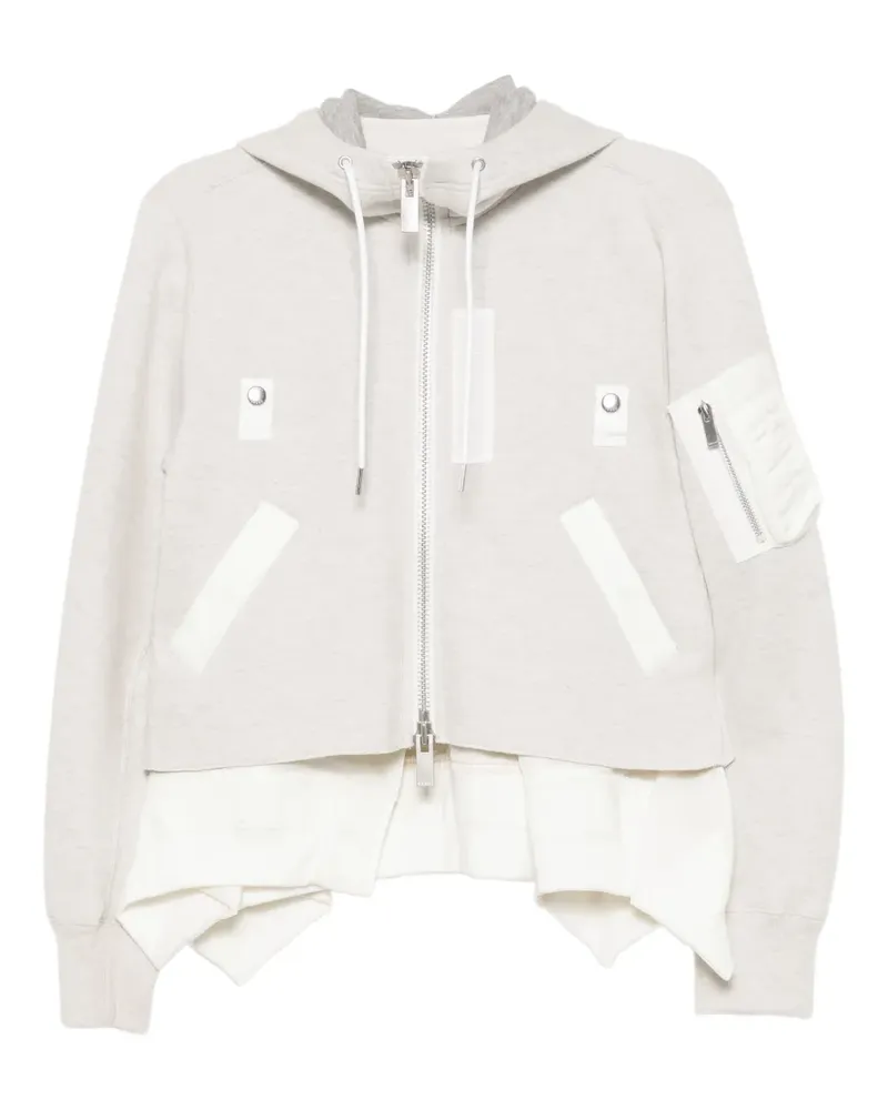Sacai Asymmetrische Jacke - Nude Nude