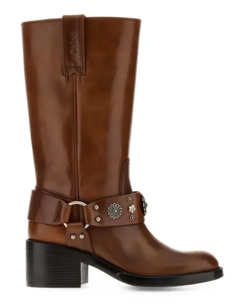 Chloé Dakota Stiefel mit Nieten - Braun Braun