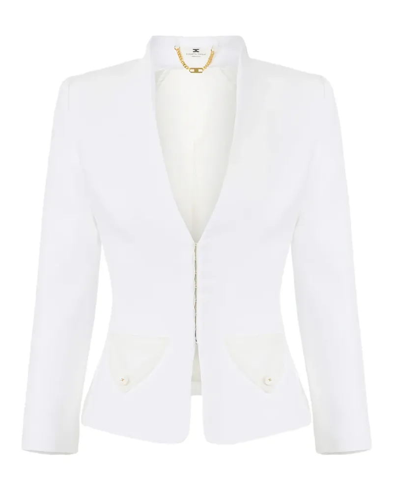 Elisabetta Franchi Tweed-Jacke - Weiß Weiß