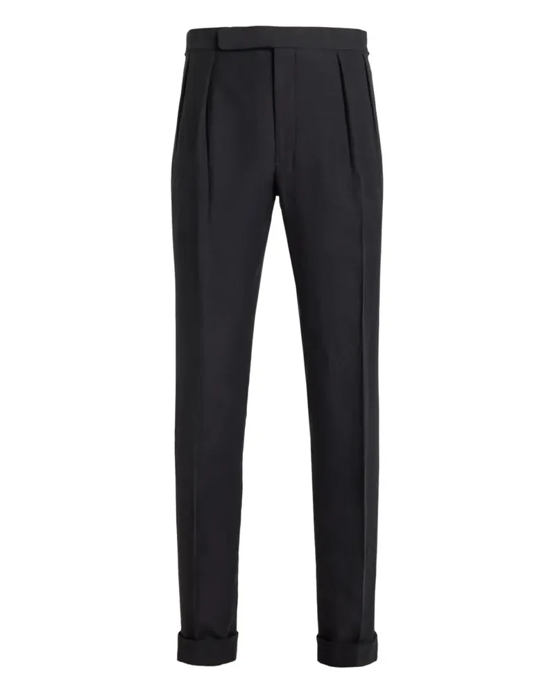 Ralph Lauren Plissierte Hose - Schwarz Schwarz