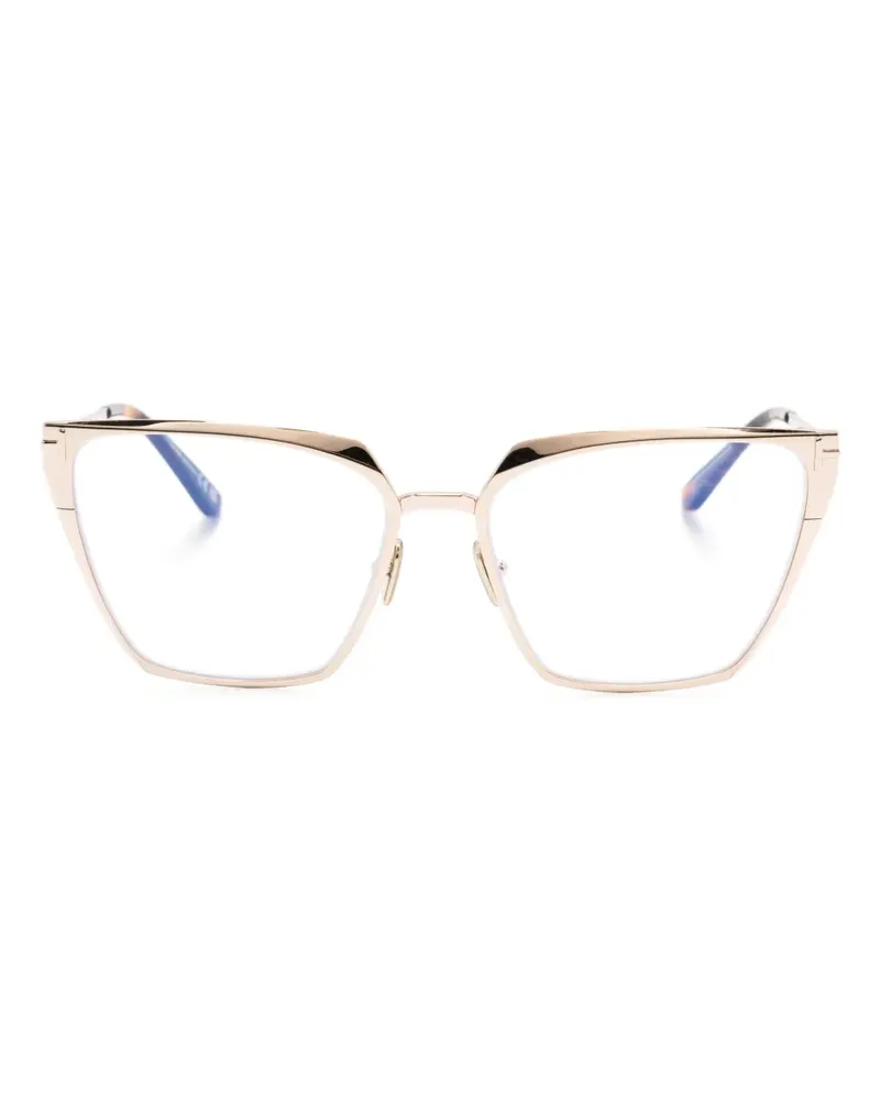 Tom Ford Cat-Eye-Brille in Schildpattoptik - Braun Braun
