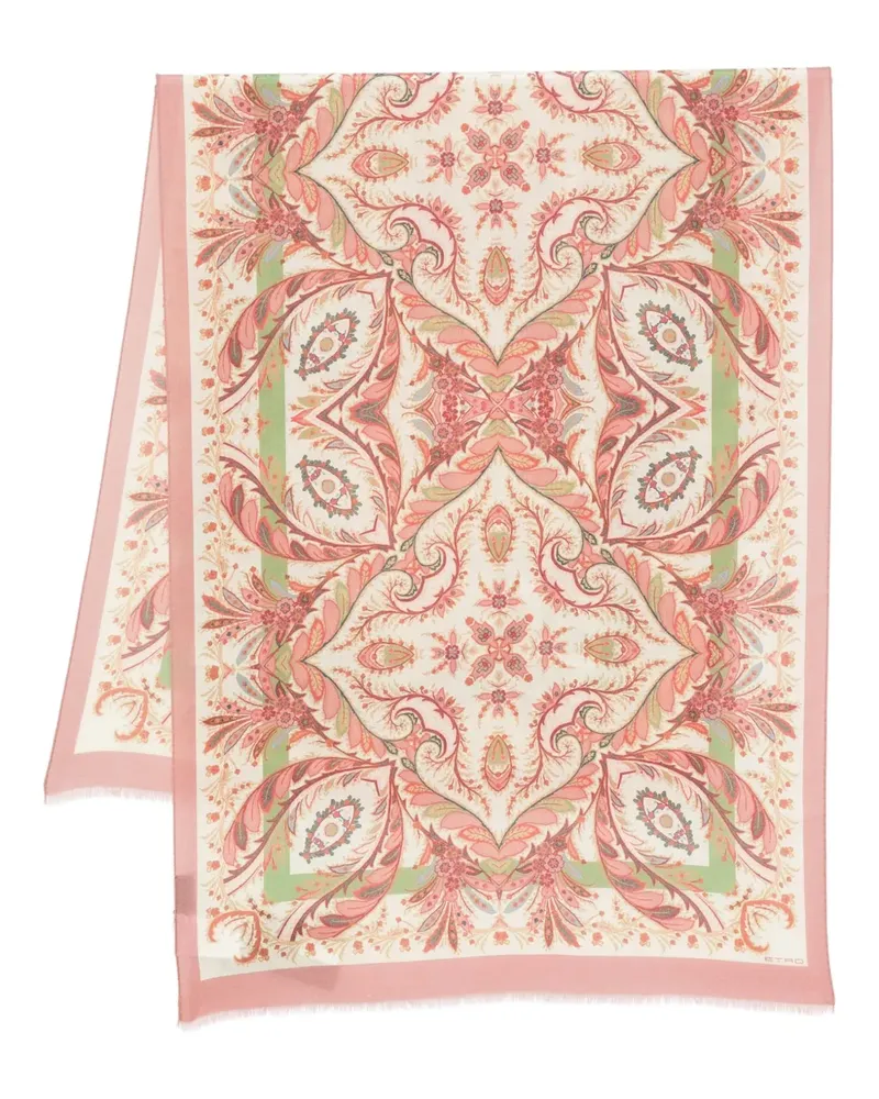 Etro Schal mit Print - Nude Nude